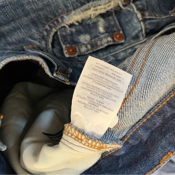 NWT Madewell 26 Blue Perfect Summer Jean: Destructed Edition H8960 $115 - Picture 7 of 8